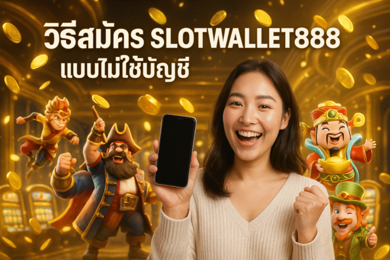 วิธีสมัคร SLOTWALLET888 แบบไม่ใช้บัญชีธนาคาร
