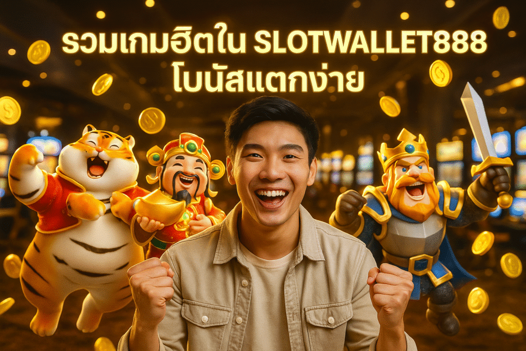 รวมเกมฮิตใน SLOTWALLET888 โบนัสแตกง่าย